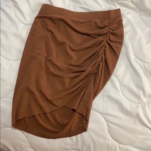 TAN Side Opening Skirt